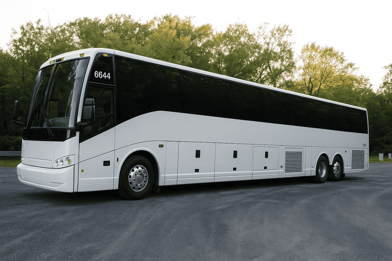 exterior of San Diego Coach Bus Service coach bus