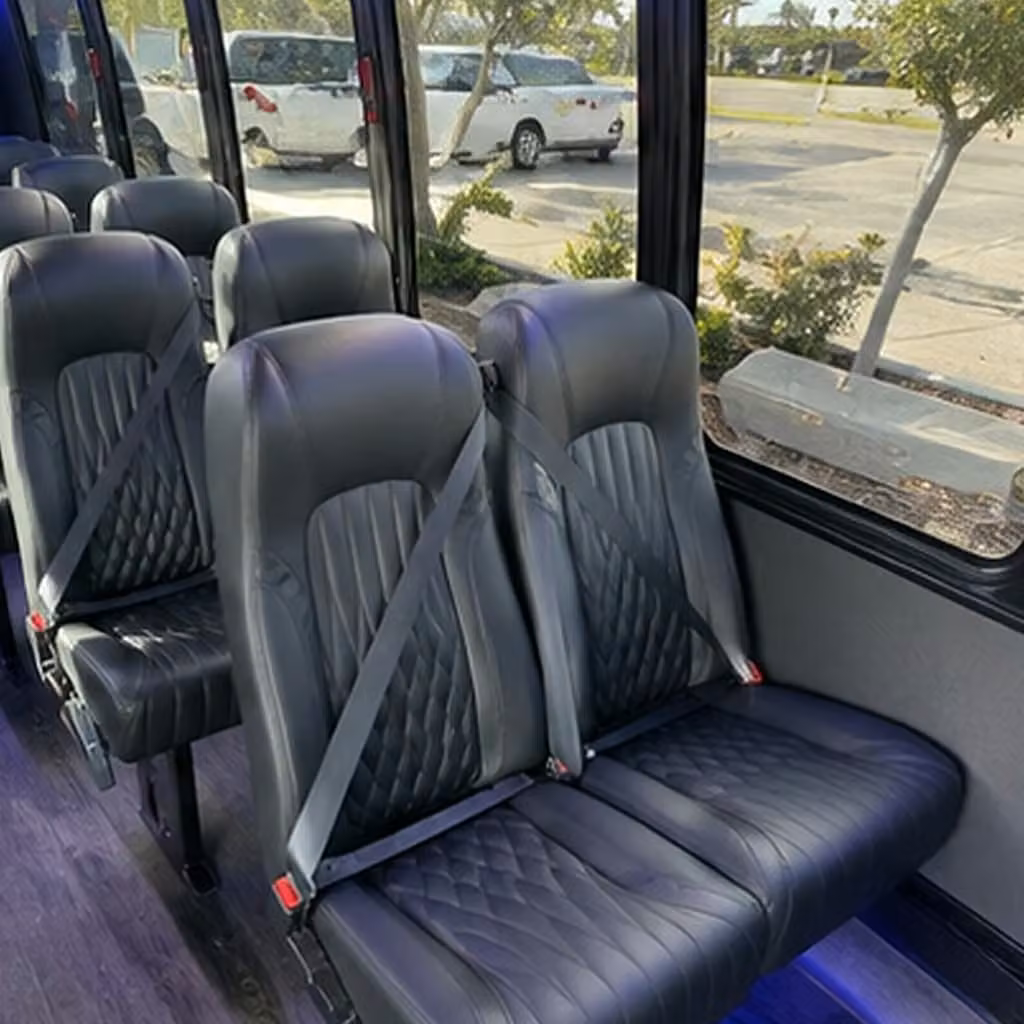 25 passenger minibus interior