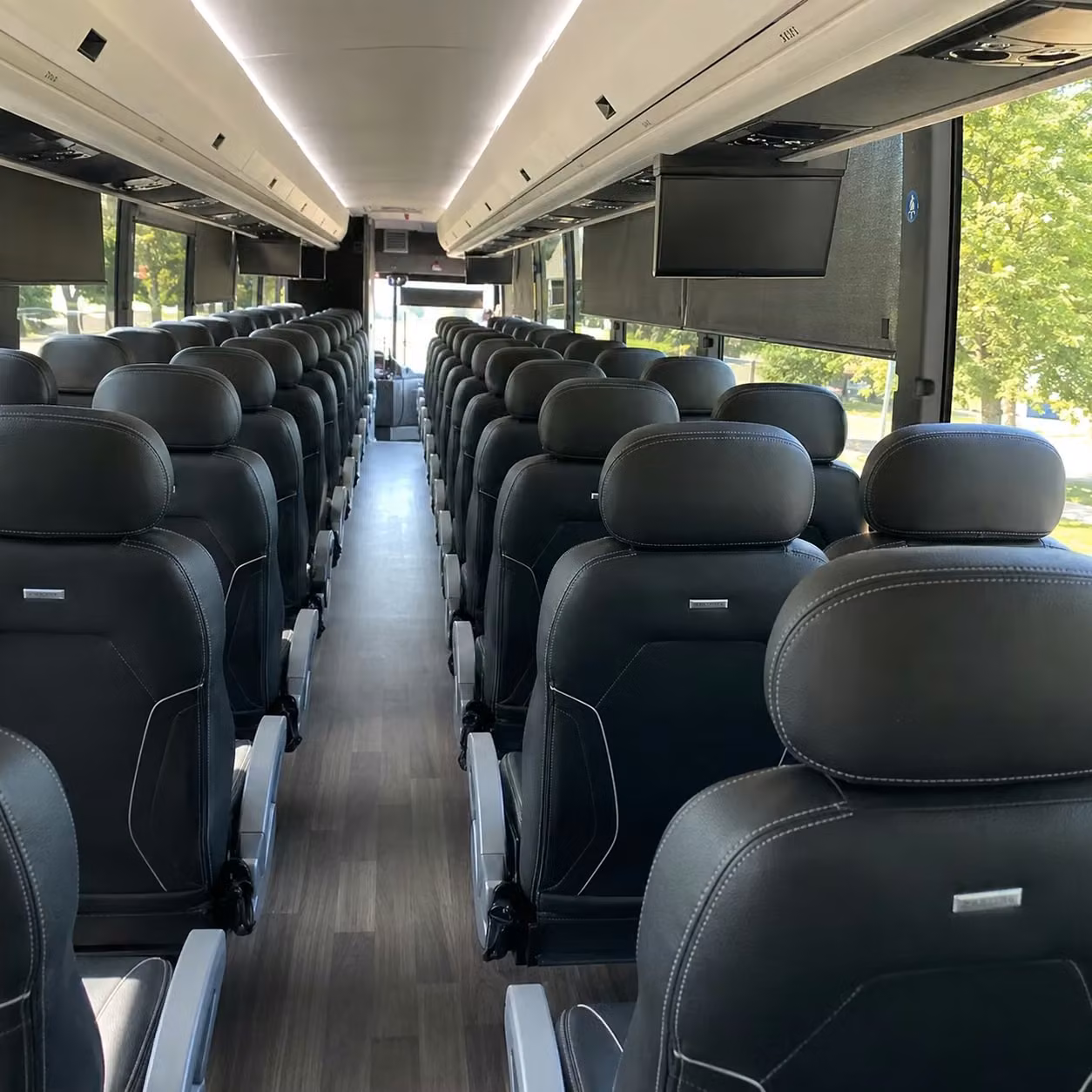 san diego charter bus rental inside