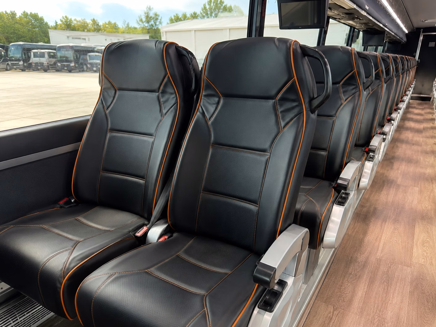 san diego charter bus rental interior