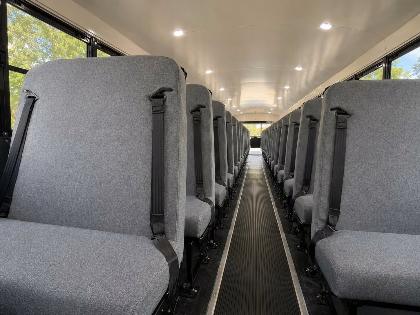 school bus inside
